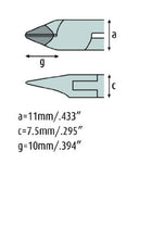 Load image into Gallery viewer, Side cutting pliers 5&#39;&#39; Tungsten-carbide tipped tapered head with fine bevel and relieved jaws 3432HS22