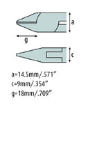 Load image into Gallery viewer, Side cutting pliers 5.1/2&quot; tapered head with bevel – strong version 3321HS22