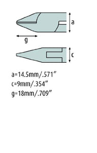 Side cutting pliers 5.1/2" tapered head with bevel – strong version 3321HS22