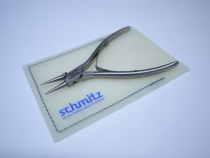 Round Nose Pliers 4.3/4'' short, straight and serrated jaws INOX - Stainless steel 4232FP00-RF