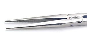 Snipe Nose Pliers 8" straight, very long and strong, serrated jaws NEW: With double leaf springs 4912HS22