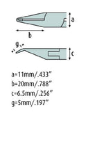 Load image into Gallery viewer, Oblique Tip Cutter 4.3/4&#39;&#39; Tungsten-Carbide edges, with fine bevel INOX - Stainless steel 3477FP00-RF