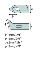 Load image into Gallery viewer, Oblique Cutter 4.3/4&#39;&#39; straight head with fine bevel ideal for horizontal and vertical use 3512HS22