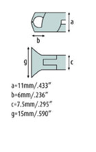 Load image into Gallery viewer, Top Cutter 5 &#39;&#39; large head and long cutting edges with fine bevel 3602HS22