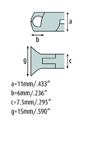 Top Cutter 5 '' large head and long cutting edges with fine bevel 3602HS22