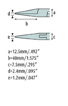 Load image into Gallery viewer, Snipe Nose Pliers 6.1/8&#39;&#39; straight, long, smooth jaws 4411HS22