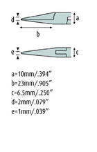 Load image into Gallery viewer, Snipe Nose Pliers 5.1/4&#39;&#39; straight, short, serrated jaws 4212HS22