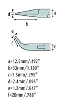 Load image into Gallery viewer, Snipe Nose Pliers 6.1/8&#39;&#39; bent, long, smooth jaws 4413HS22