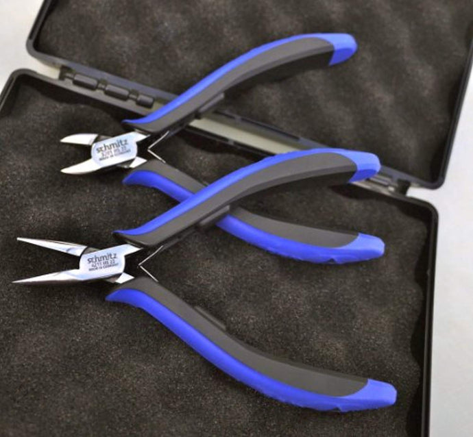 Pliers-Set - ESD-Tool Case with 2 pliers 3201HS22 & 4211HS22 - ESD-Dissipative 8482HS22
