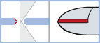 Load image into Gallery viewer, Side cutting pliers 5&#39;&#39; tapered head with relieved jaws, with bevel 3231HS22