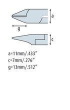 Load image into Gallery viewer, Side Cutting Pliers 4.3/4&#39;&#39; tapered head relieved jaws with fine bevel 1232EP02