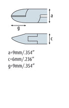 Load image into Gallery viewer, Side cutting pliers 4.1/4&quot; oval head -Tungsten-carbide edges - with fine bevel INOX - Stainless steel 3407FP00-RF