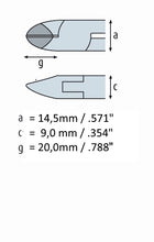 Load image into Gallery viewer, Side cutting pliers 5.1/8&quot; oval head -Tungsten-carbide edges - with bevel INOX - Stainless steel 3441FP00-RF