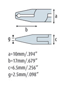 Load image into Gallery viewer, Top Cutter 4.3/4&#39;&#39; slim jaws, short cutting edges, straight head with fine bevel 3502HS22