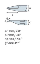Load image into Gallery viewer, Oblique Tip Cutter 4.3/4&#39;&#39; slim jaws with fine bevel 3522HS22