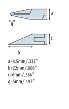 Load image into Gallery viewer, Oblique Tip Cutter 5.1/4&#39;&#39; very slim straight and pointed jaws also for SMD Technology with fine bevel 3532HS22