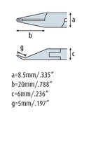 Load image into Gallery viewer, Oblique Tip Cutter 5.1/4&#39;&#39; very slim pointed jaws also for SMD Technology with fine bevel 3542HS22