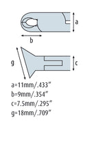 Load image into Gallery viewer, Oblique Cutter 5 &#39;&#39; large head and long cutting edges with fine bevel 3612HS22