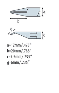 Oblique Tip Cutter 5.1/2'' with fine bevel 3622HS22
