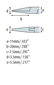U-Shape Bending Pliers 5.1/2'' bends wires to an U-shape 4317HS22