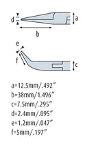 Load image into Gallery viewer, Snipe Nose Pliers 6.1/8&#39;&#39; bent near tip, long, smooth jaws 4415HS22