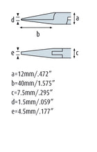 Load image into Gallery viewer, Flat Nose Pliers 6.1/8&#39;&#39; straight, long, smooth jaws 4421HS22