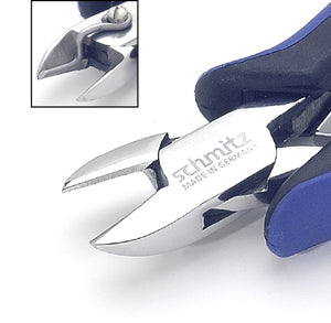 Side cutting pliers 5.1/2'' oval head with wire catch, strong version, with bevel 3311HS22