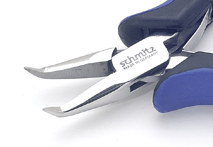 Snipe Nose Pliers 5.1/4'' bent near tip, short and serrated jaws  4216HS22