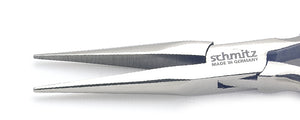 Snipe Nose Pliers 6.1/2" straight, long and strong, smooth jaws - NEW: With double leaf springs 4611HS22
